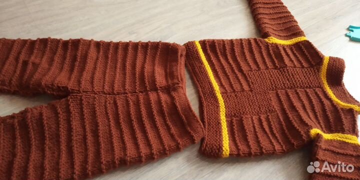 Костюм шерсть, ручная вязка