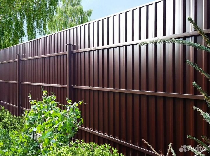 Заборы из профнастила
