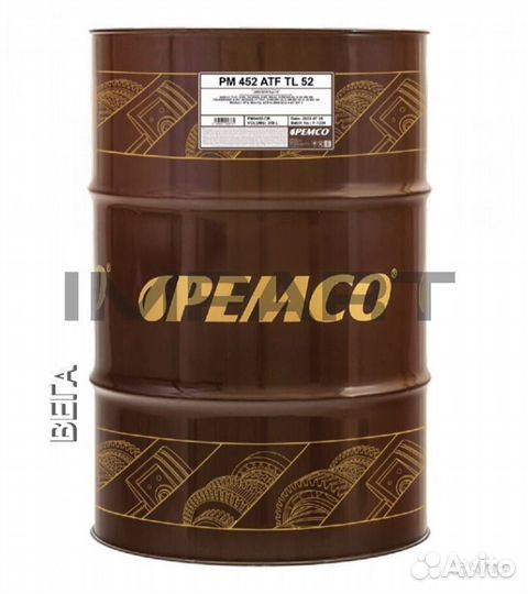 Масло трансмиссионное pemco 452 ATF AG52 оптом