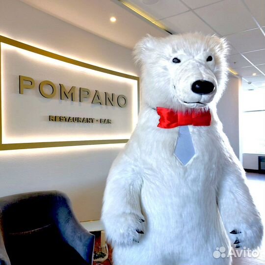 Белый мишка. Гендер пати. Танцующий медведь