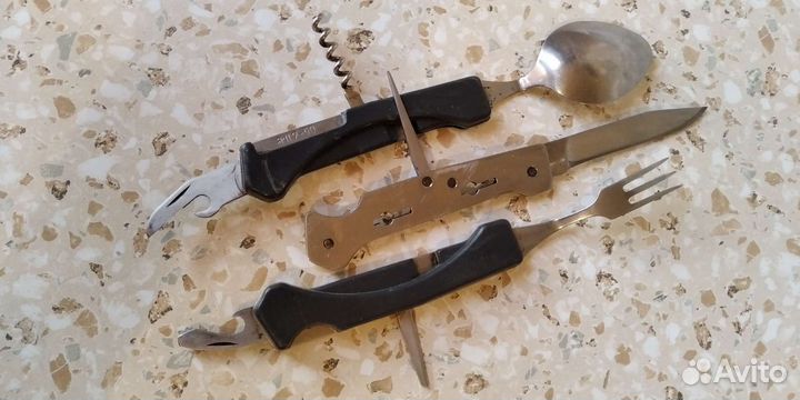 Ножи складные/перочинные. Тарелка настенная СССР