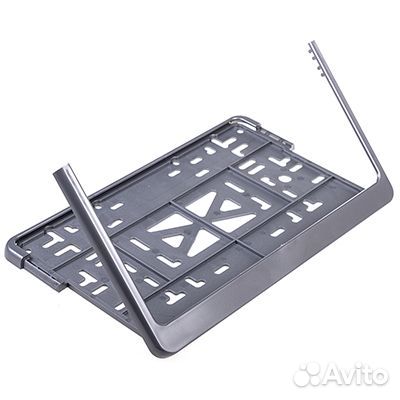 Рамка для номера 290*170 гост с защелкой серая