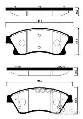 Колодки торм. HP2021 HSB