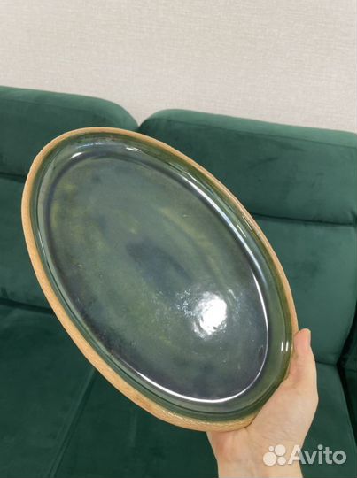 Тарелка-блюдо-поднос керамическая