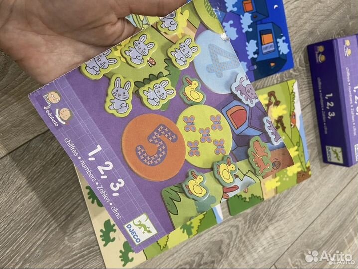 Настольные игры на изучение счета и цифр Gjeco
