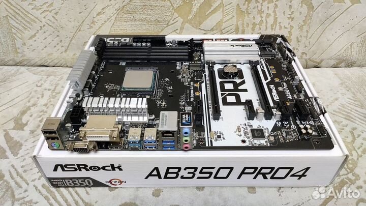 Материнская плата ASRock AB350 PRO4 AM4
