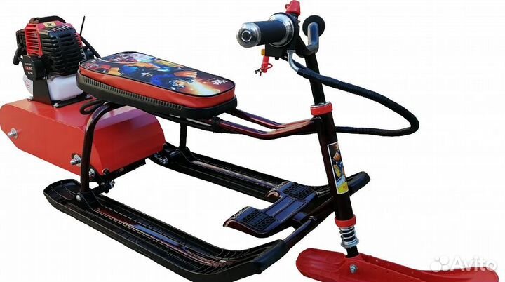 Мoтоcнегокат X-motors одноместный (красный)