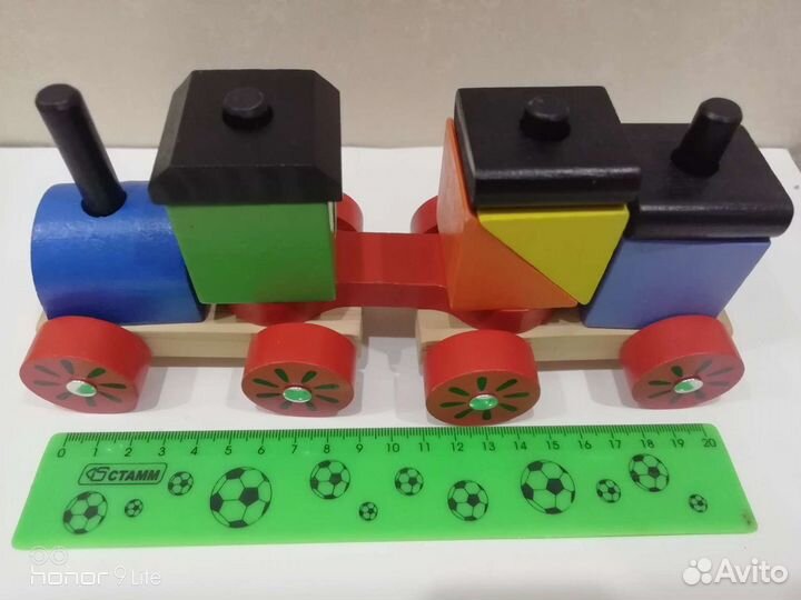 Деревянный Паровоз-сортер Германия lidl