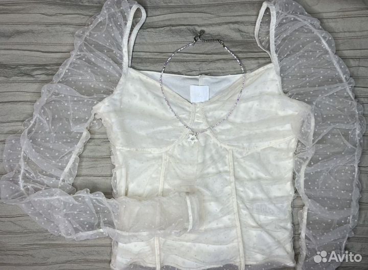 Топ корсетный y2k h&m coquette