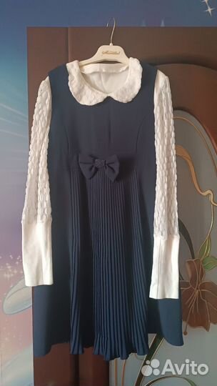 Школьная форма для девочки 134 -140 синяя