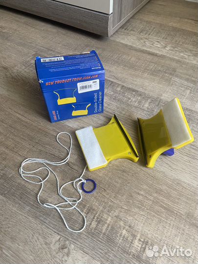 Магнитная щётка для мытья окон (1 стекло)