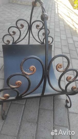 Дровница кованая