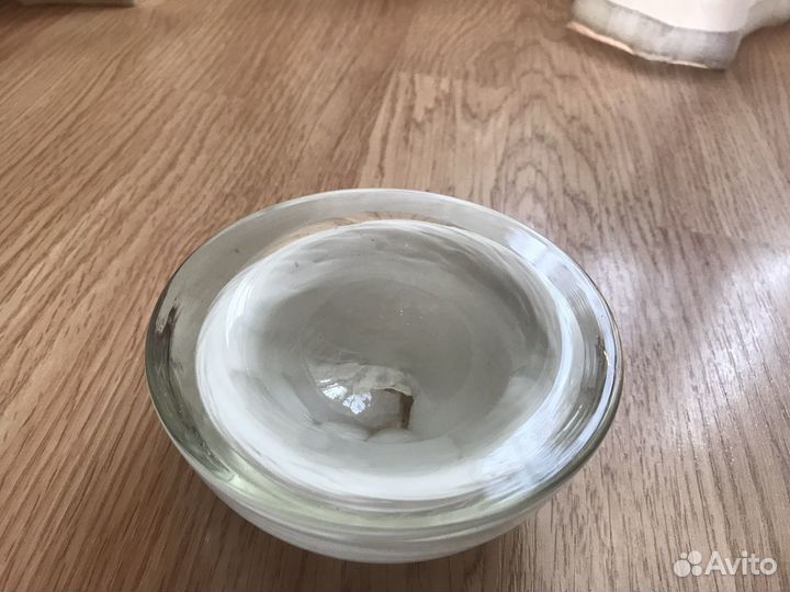 Пепельница подсвечник винтаж стекло