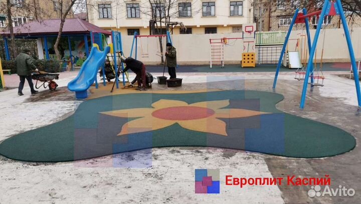 Резиновое покрытие, плитка