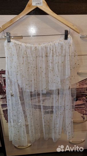 Накидка праздничная детская для девочки, дл. 70 см