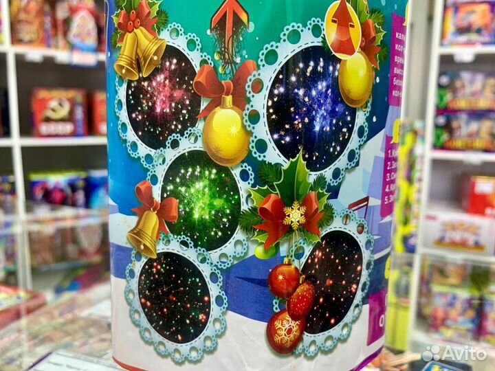 Салют фейерверк К Рождеству