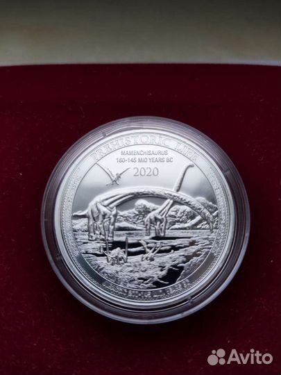 Продаю монету Конго 20 франков 2020 Маменчизавр