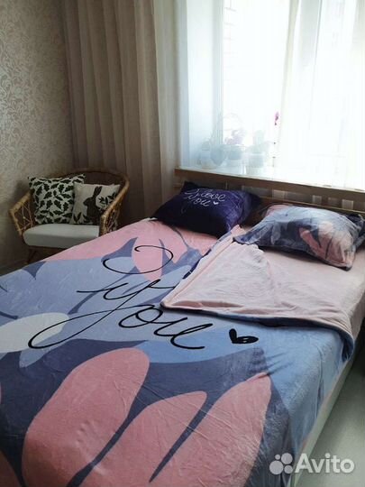 Комплект плюшевого постельного белья евро