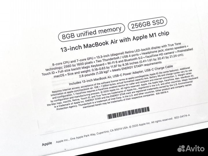 Apple MacBook Air M1 8/256Гб золотистый