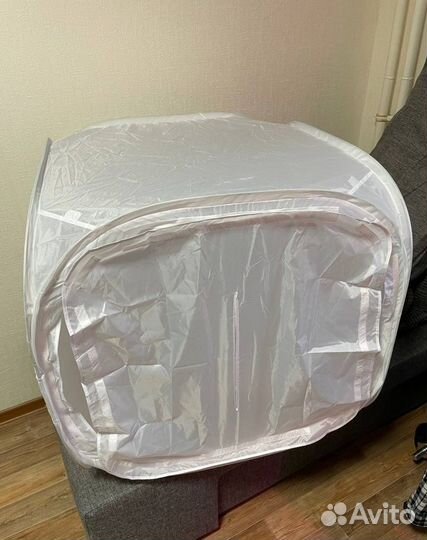 Cветовой (лайт) куб (80х80 см) + фотофоны 4шт