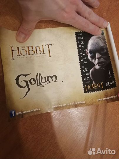 Автограф Эллайджи Вуда, флаер-флажок Хоббит