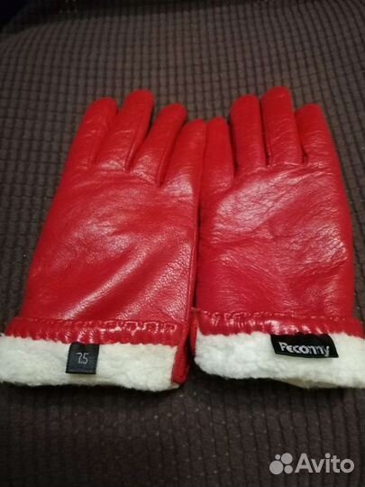 Перчатки женские зимние, кожа натуральная