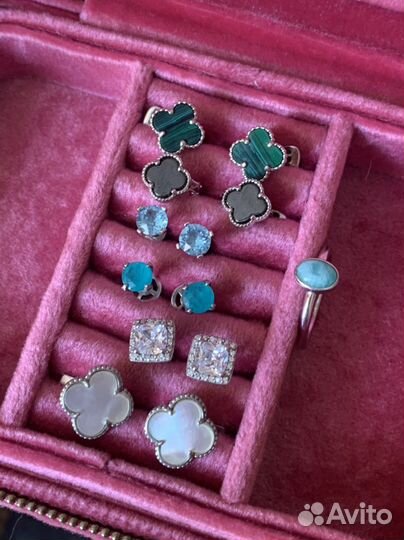Серьги серебро 925 разные