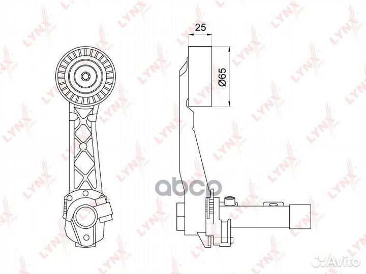 Натяжитель / приводной подходит для citroen Ber