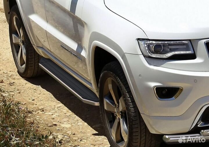Пороги Подножки Jeep Grand Cherokee 2010- Premium