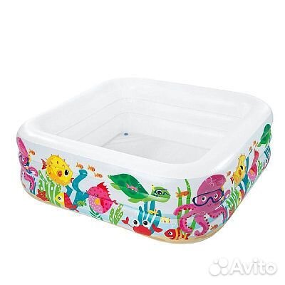 Надувной бассейн 159х159х50см, 340л,от 3 лет