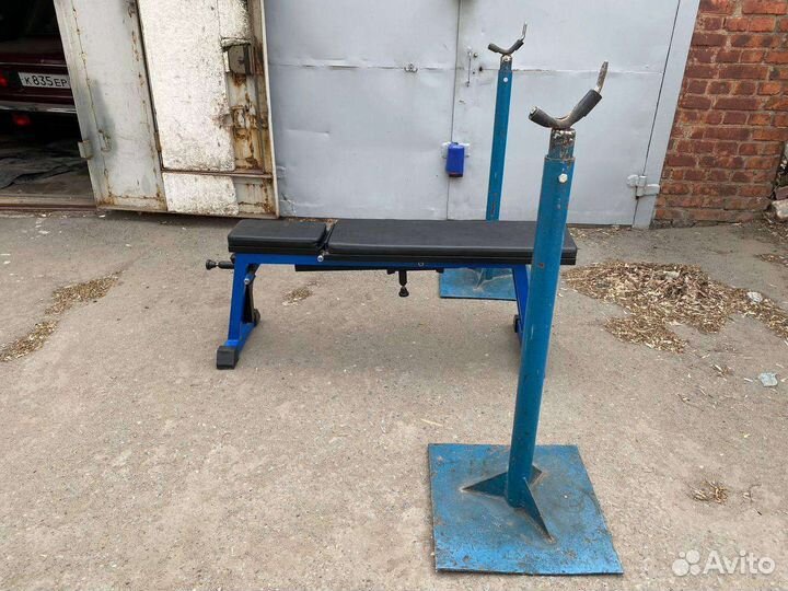 Стойки и скамья для штанги