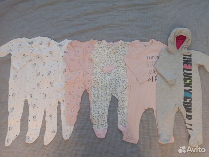 Пакет одежды на девочку р. 68-86 (4 мес-1 год)