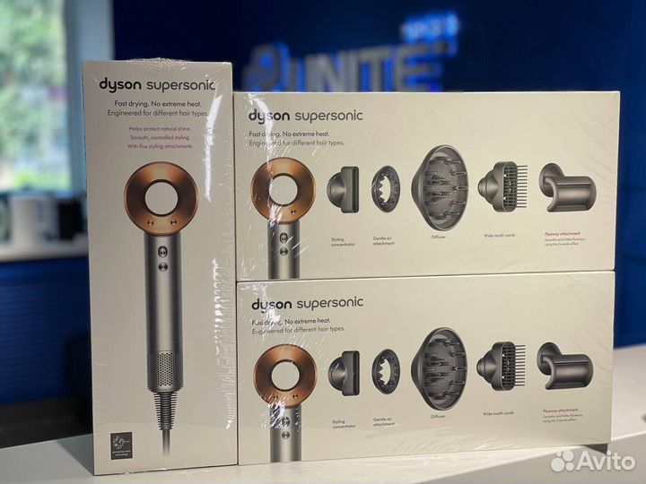 Фен Dyson Supersonic HD07 Никель / Медь