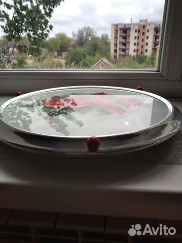 Блюдо- тортница вращающаяся, диаметр 33 см