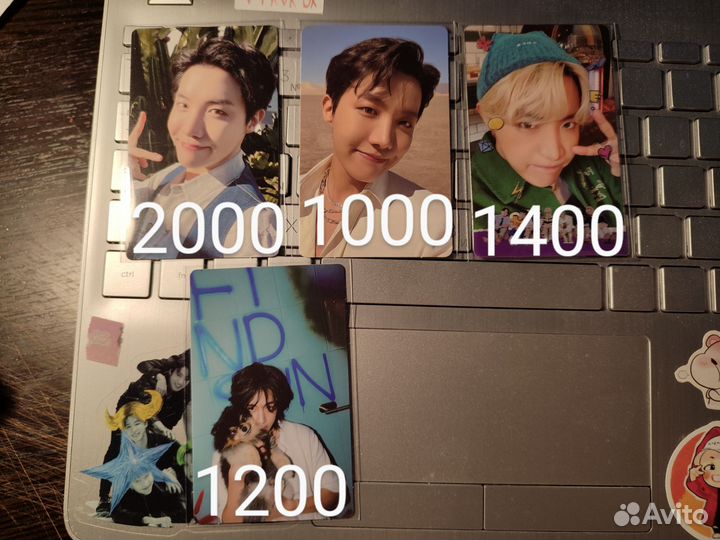 Карты BTS Чон Хосок J-hope Ким Тэхен V