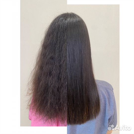 Кератиновое выпрямление волос