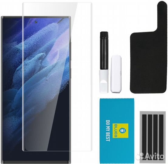 Защитное стекло BlueO 3D Curved Full на S23 ultra