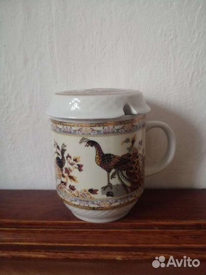 Кружка с крышкой Фазаны коллекция