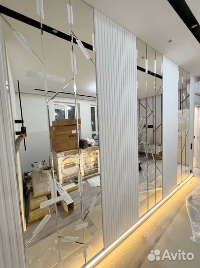 Зеркальное панно в гостиную / прихожую