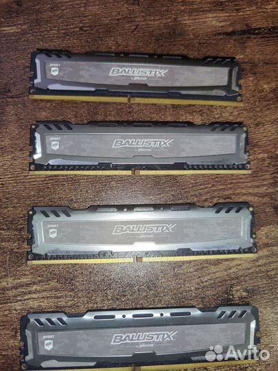 Оперативная память ddr4 crucial ballistix