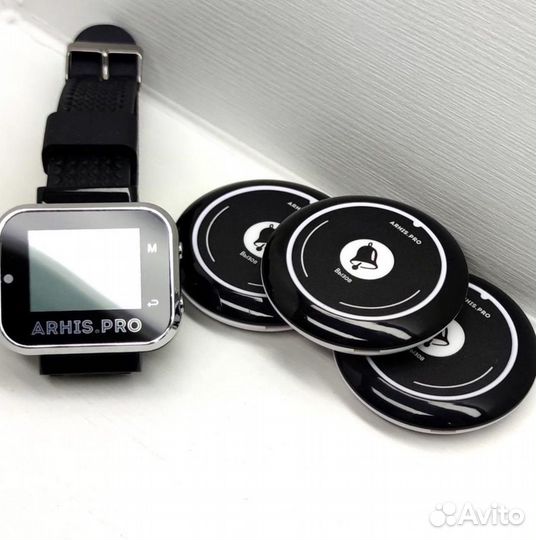 Комплект кнопка вызова официанта и пейджер