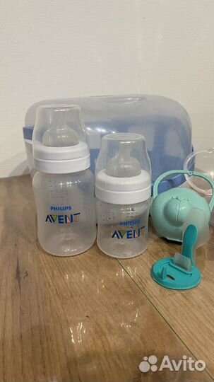 Набор Стерилизатор chicco и бутылочки avent