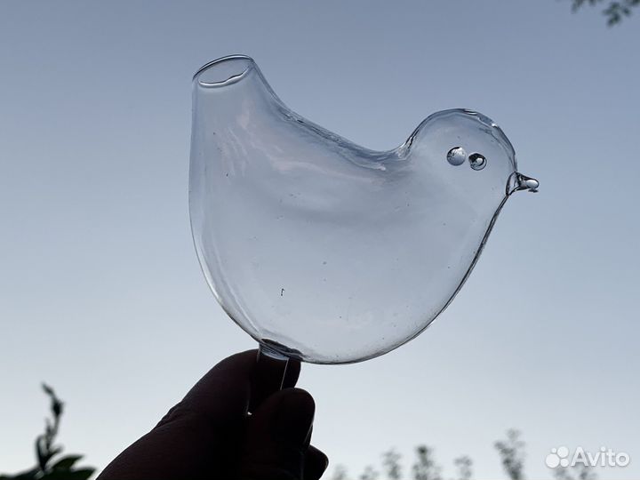 Бокал птичка новый