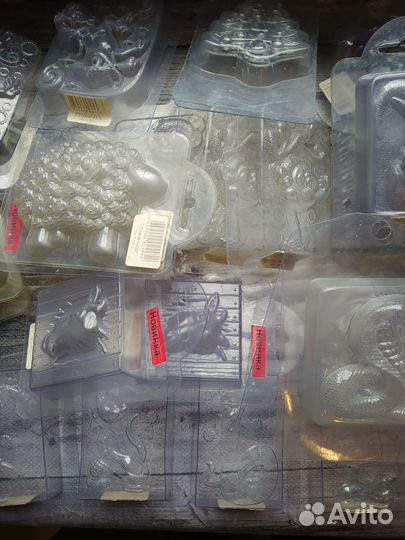 Пластиковые формы для мыла, гипса, свечей