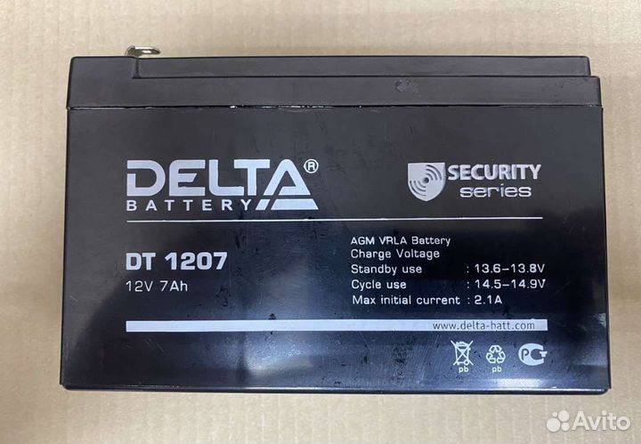 Аккумулятор Delta 12V 7.0 Ah