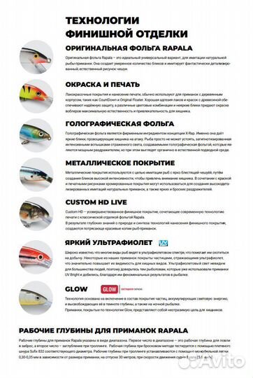 Воблер Rapala Dives-To 16, 7см 22г HM, плавающий