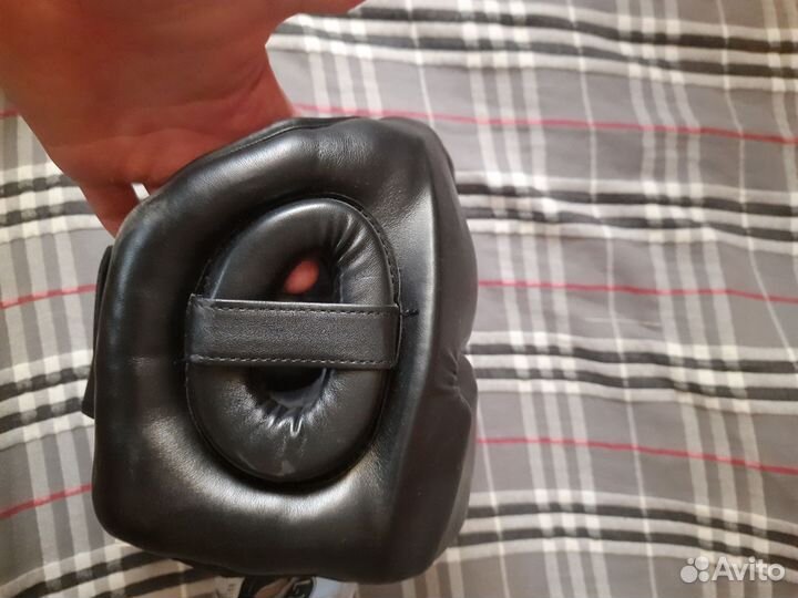 Шлем боксерский domyos черный L-XL 60-62 см