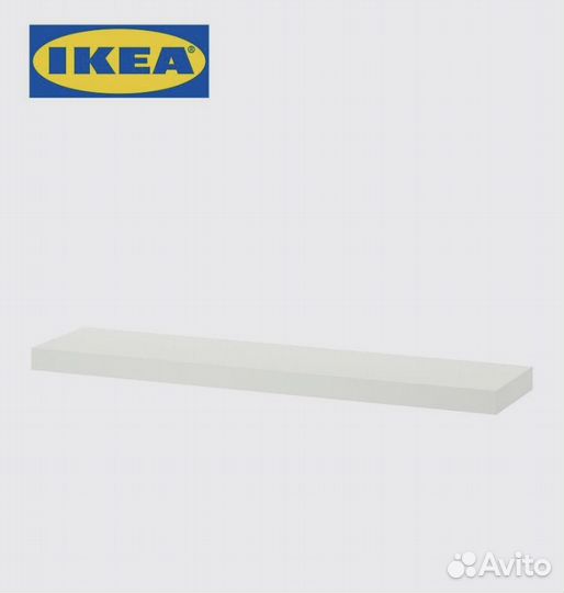 Полка навесная IKEA lack, 110x26 см, белая