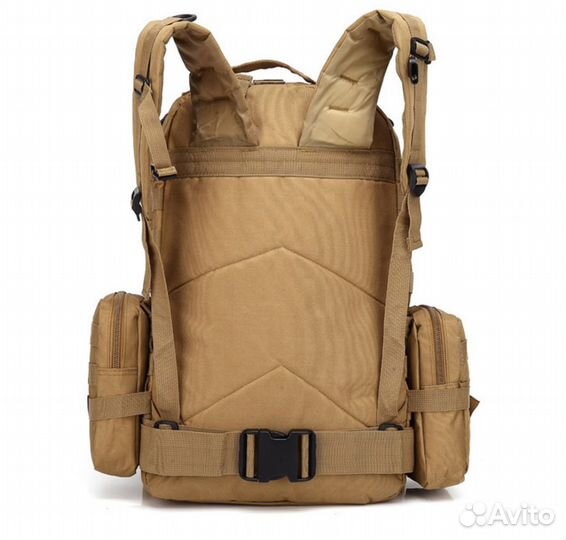 Тактический рюкзак с навесными подсумками 55л