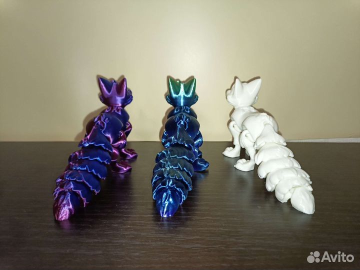 Подвижная лисичка игрушка 3D печать